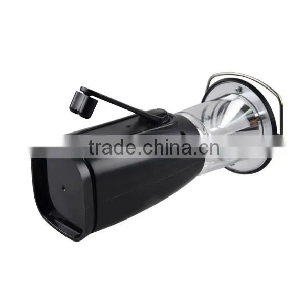 Cheap Rechargeable Battery Included Solar Hand Cranking Dynamo Lantern photo-2
