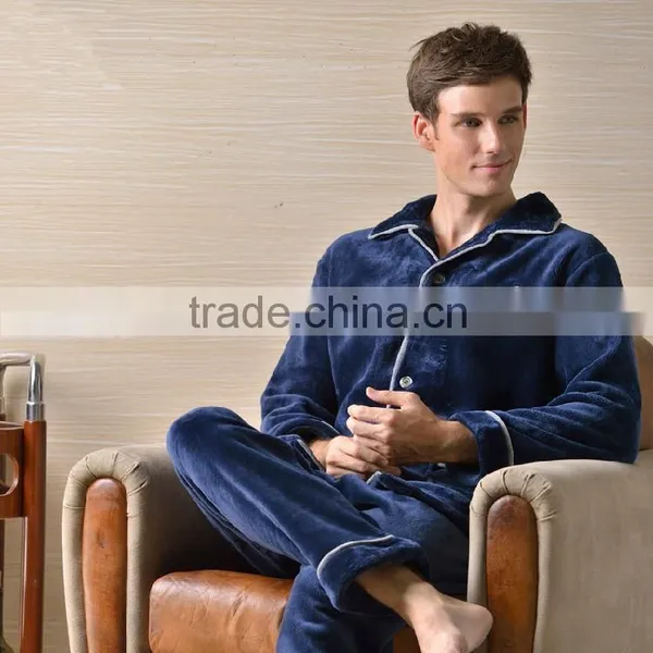 2015 Mens Winter Thick Warm Sleeping Suit / Housecoat