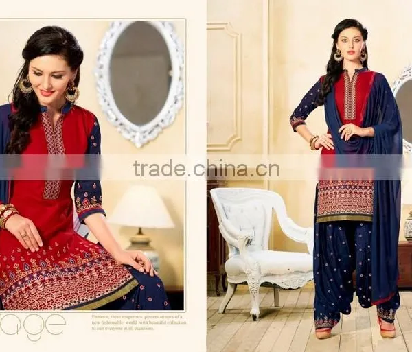 EMBROIDARY COTTON PATIYALA SUIT photo-2