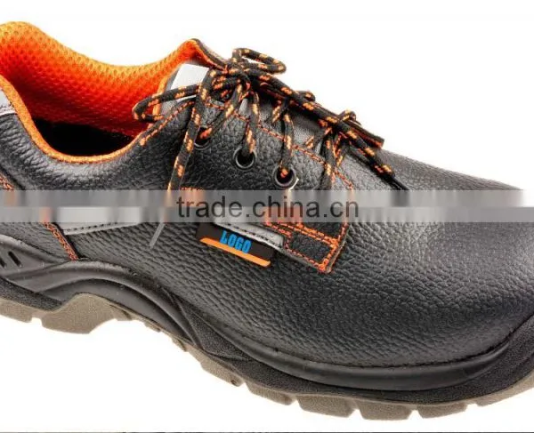 Anti-Puncture Anti Static Top Smooth Leather Toe Cap Safety Shoes photo-3