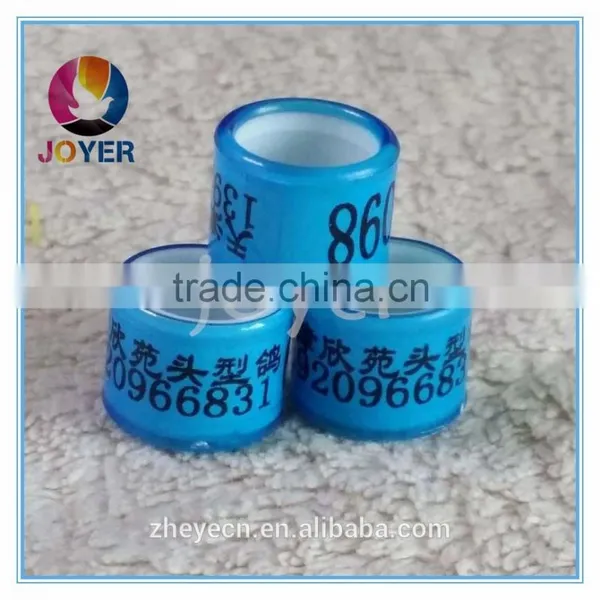 Beautiful Plastic Transparent Full Plastic Bands Cheapest Custom With Name Phone Photo Pigeon Ring photo-2