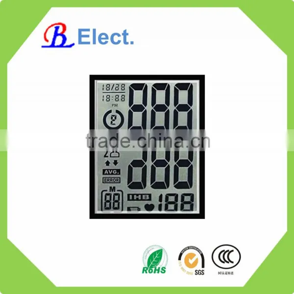 Monochrome Blood Pressure Monitor Transparent Display Lcd
