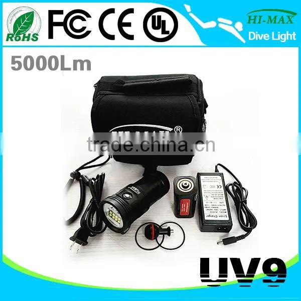 HI-MAX UV9 High Intensity Scuba 5000lm Diving Video Light Quality Choice photo-4