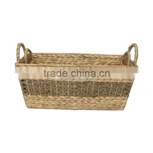 Water Hyacinth Basket For Home Decoration photo-5