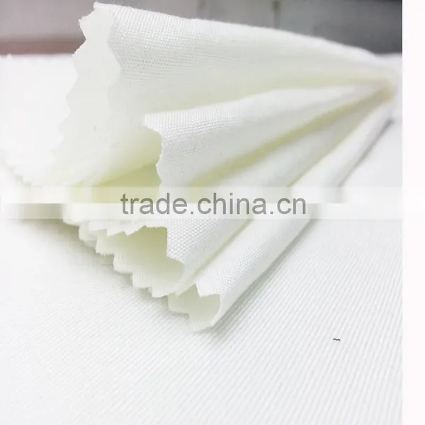 2016 Xiangsheng 30s Cotton/rayon Plain Dyeing Woven Pure White Tabby Fabric photo-4