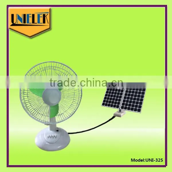 DC Power Water Cooling Solar Panel System Rechargeable 12 Volt dc Air Cooler Fan photo-6