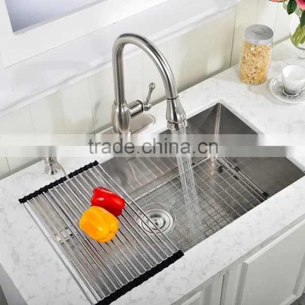 CUPC Certified Undermount Handmade Single Stainless Steel Kitchen Sink HS3018 photo-6
