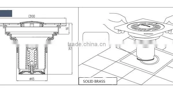 JOMOO Thickened Bathroom Stainless Steel304 Floor Drain Anti-Odor Drainer photo-5