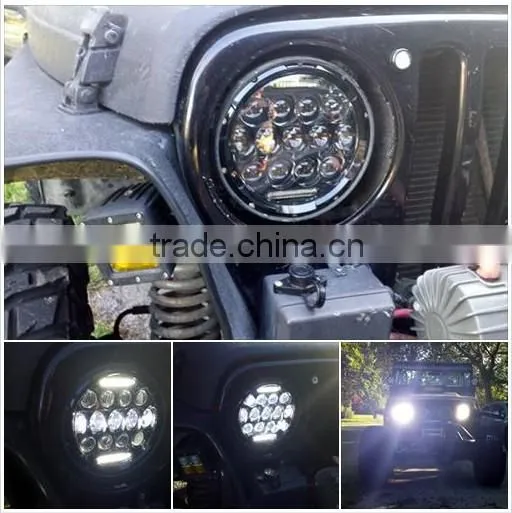 2015 Wholesale 75w 7inch Round Led Headlight Auto Parts Jeep Wrangler photo-4