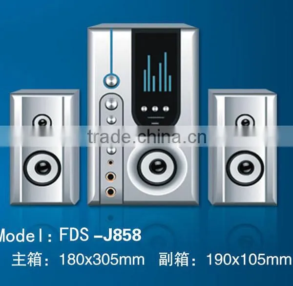 Supper Bass Series 2.1 Speaker FDS-J858with USB,SD,Karaoka