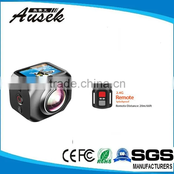 Full hd 1080p Action Camera With Wifi 360 Degree Cctv Camera Support vr Mode