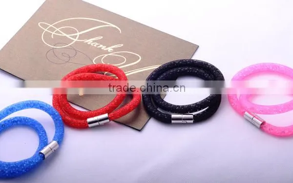 <<<2016 Top Selling Fashion Women Lady Stardust Mesh Crystal Bracelets & Bangles/ photo-6