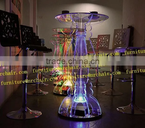 LED Event Rental Wholesale Illuminated Light Wedding Coffee Table Bar Table photo-5