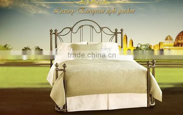 Bed Room Furniture Living Room Iron Double Bed Design