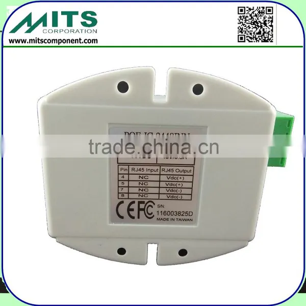 17W/48V 1 Port DC Input PoE Injector for IP Phone, IP Cam, AP, Security & Networking Devices photo-2