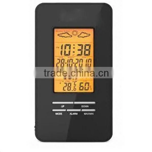 Wired Weather Station/Desk/Digital Clock With Outdoor Temperature Display