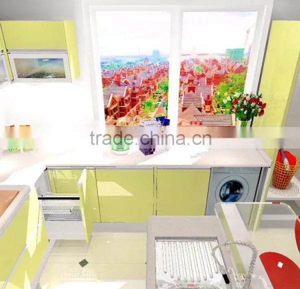 Latest Design Professional Small Kitchen Cabinets Manufacturer photo-3
