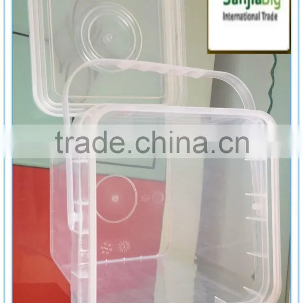 Plastic Square Bucket Mould Square Bucket With Handle and Lid photo-4
