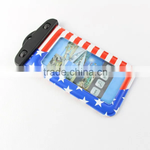 New Design the Stars and the Stripes Eco-Friendly PVC Waterproof Phone Bag photo-3