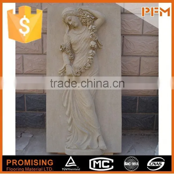 Hotel Hall Decoration Natural Sandstone Sculpture Relief photo-3