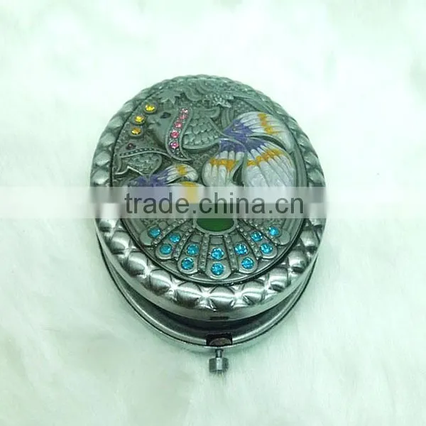 Good Selling Rhinestone Cosmetic Compact Mirror photo-2