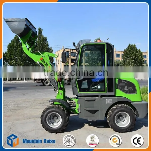 China Construction Machine 0.8t Mini Wheel Loader With 4 in 1 Bucket photo-2