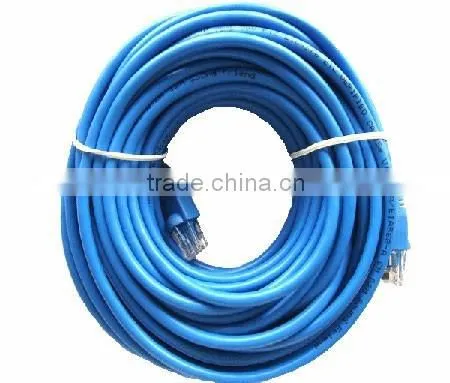 Hot Selling Bare Copper 3M RJ45 CAT6 Blue Color Flat Ethernet Cable Utp Patch Cord photo-2