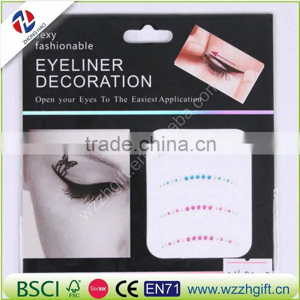 Temporary Tattoo Eye Shadow Eye Liner Sticker for Body Smoky Eyes Eyebrow Makeup Sticker Body Art photo-6