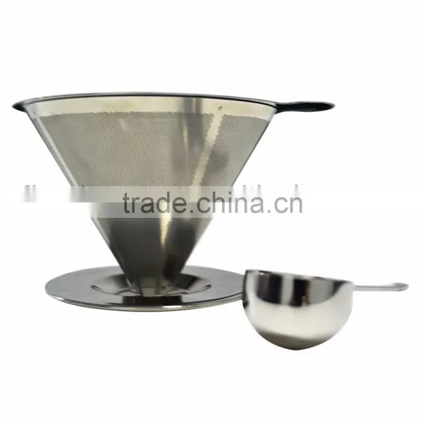 Double Wall Stainless Steel 304 Pour Over Coffee Filter photo-6