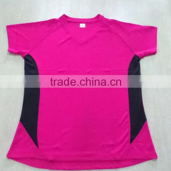 V Neck Men`s Soft Jersey Fabric 100% Polyester Dry Fit Shirts Wholesale With Your Design Customized Dri Fit Shirts Wholesale