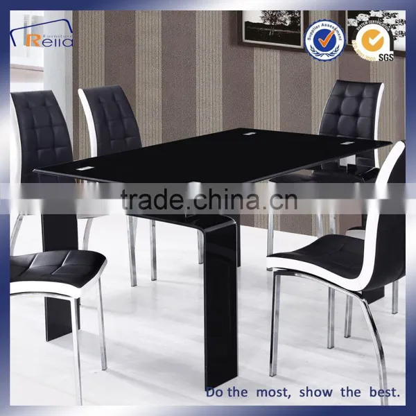 Home Furniture Dining Room Transparent Glass Dining Table photo-5