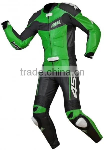 Leather Gray Heavy Bike Suits,Leather Motorbike Suits Mens,motorcycle Fashion Leather Suit in Black White Grey Color photo-3