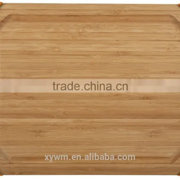 Bamboo Silicone Corner Grip Cutting Board photo-3
