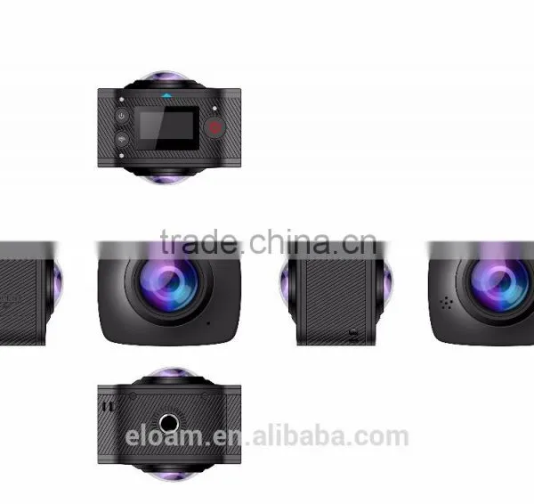 Dual Lens 1080p Full Shot 360 Degree Sports Camera photo-3