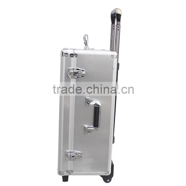 Aluminum Carrying Case With Pull Rod and Wheels for DJI Phantom 4 RC Drone photo-3