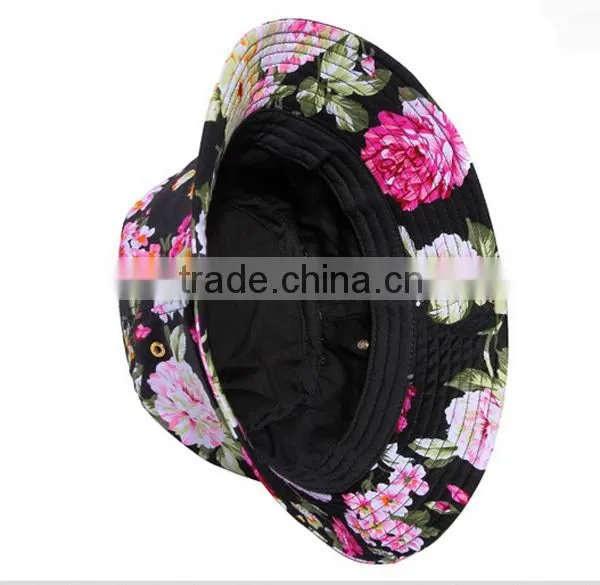 High Quality New Style Women Bucket Hat ,girl Bucket Hat ,polo Cotton Bucket Hat photo-5