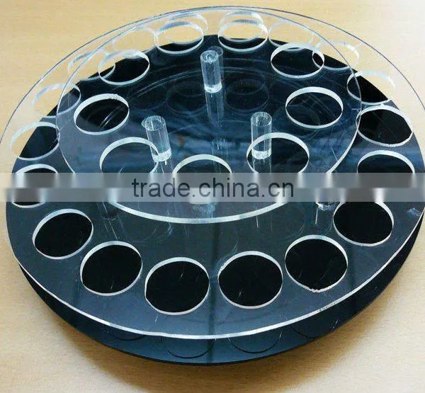 Fashionable High Clear Acrylic Holes Display Box With Black Bottom Wholesale photo-6