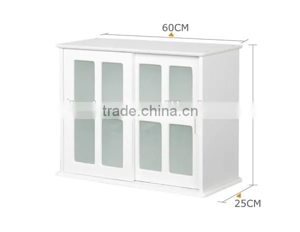 Modern Wooden Witn Glass Door Kitchen Cabinet photo-4