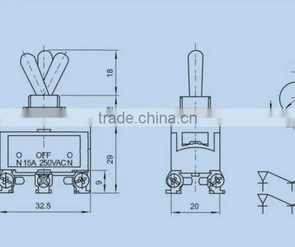 Momentary Toggle Switch KN3-402 photo-2