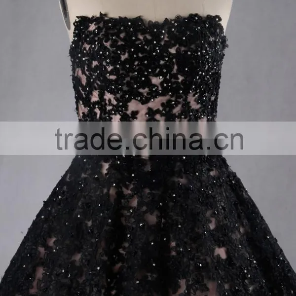 2016 Yiai Luxury Evening Dress Party Dress Applique Dress With Shining Sequins photo-3