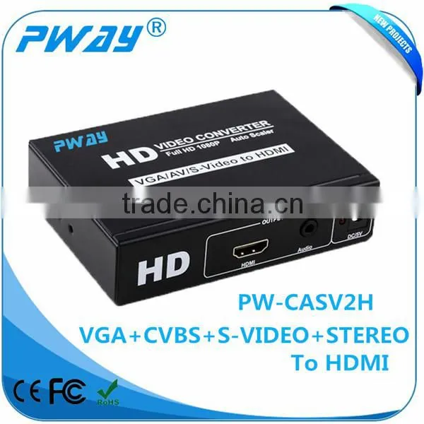 AV&S-video &VGA to HDMI Video Converter Resolution up to 1080p Full hd Receiver photo-2