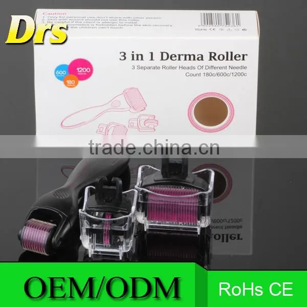 3 in 1 Replaceable Derma Roller Pen Kit Microneedle Set Anti Aging Skin Care photo-5