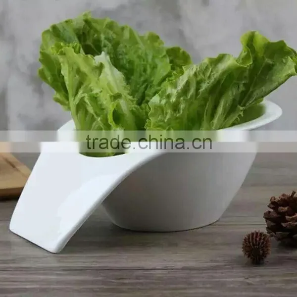 Royal Porcelain Dinner Plate ,white Wavy Dinner Plate, Flat White Porcelain Cake Plate photo-2