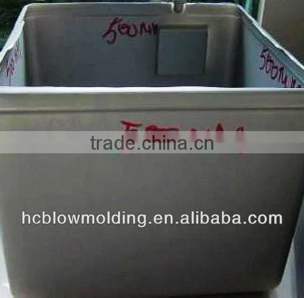 OEM Blow Molding Plastic Litter Basket Receive Garbage Barrels Street Litter Bin photo-5