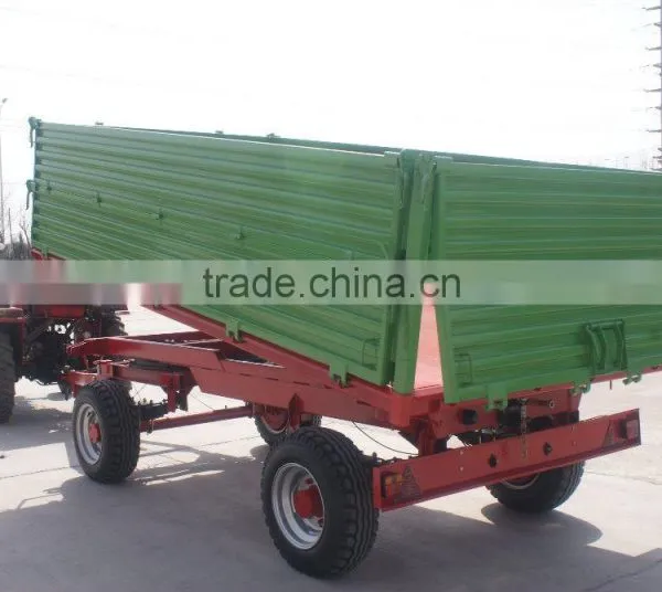 Hot Sale Euro Style Tractor Use Hydraulic 6Ton,heavy Duty Farm Tipping Trailer, Rear and Side Tipping With CE photo-6