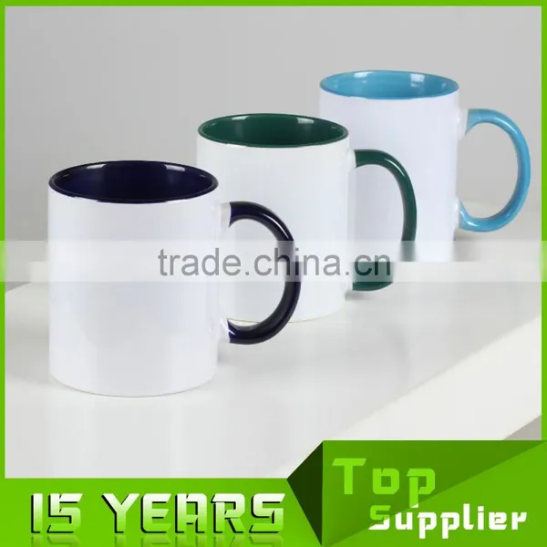 Mugs Manufacturer From China 11oz Inner Colorful Sublimation Ceramic Mug for Sale photo-3