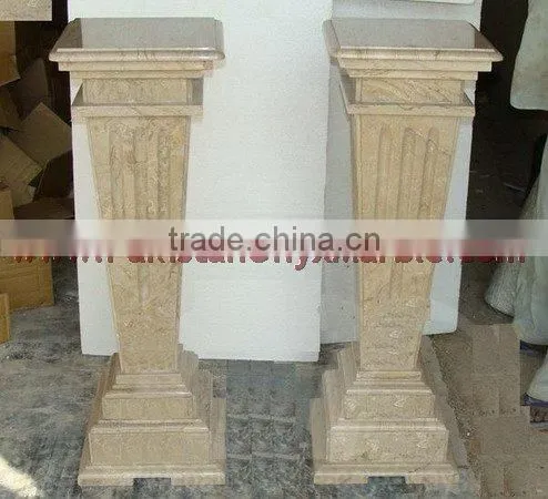 NATURAL COLOR SAHARA BEIGE MARBLE PEDESTALS photo-5
