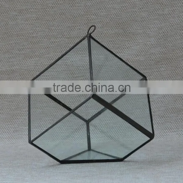 Micro Landscape Irregular Geometric Succulent Terrariums Hanging Greenhouse photo-3