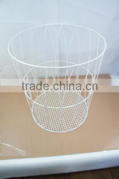 Round Wire Laundry Basket, Arc Pattern photo-3