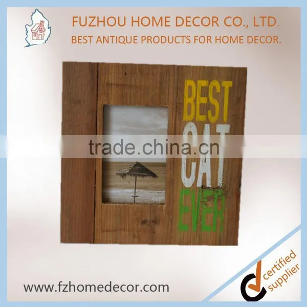 2017 Top Selling Antique Wooden Picture Photo Frame With Silk Screen Printing for Decoration photo-5